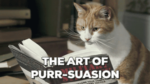 The Art of Purr-Suasion - Cat Puns